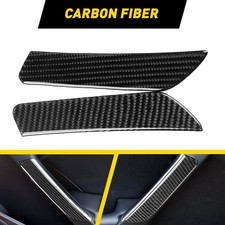 2x Carbon Fiber Door Handle Cover Fits 2013 14 15-2016 Hyundai Genesis Coupe Exv
