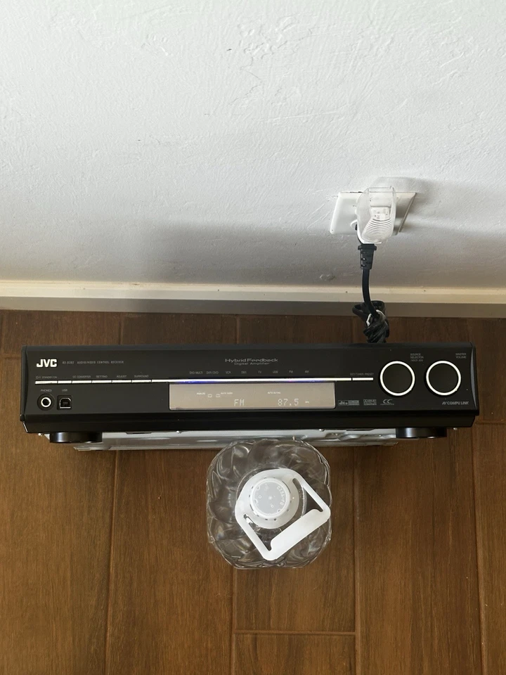 JVC RX-D302B Home theater receiver With RM-SRXD301J Remote , Bundle Av Cables  - Image 3 of 4