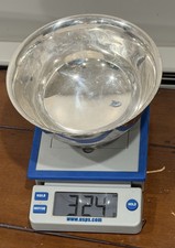 Sterling Silver Large Bowl Footed 7.5 Diameter 324 Grams No Monogram (Scrap )