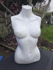 One Female Fibreglass shop retail ½ MANNEQUIN Torso Dummy