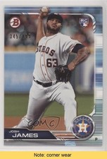 2019 Bowman Sky Blue 345/499 Josh James #87 READ 1u6