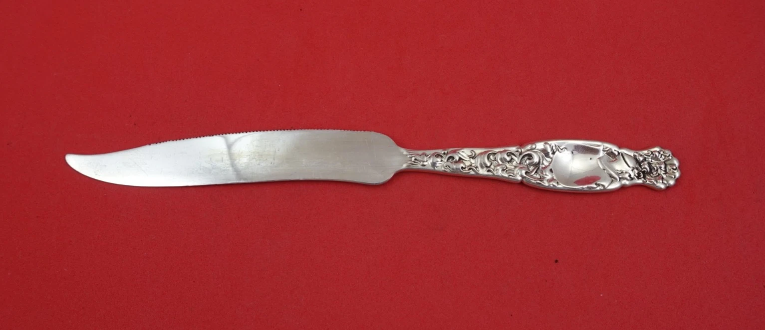 Heraldic by Whiting Sterling Silver Citrus Knife FH AS serrated blade 8"