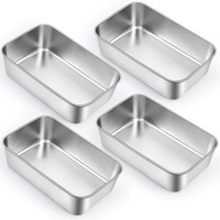 Brotbackform Edelstahl Rechteckig 4 StüCk Kastenform Set FüR Backen