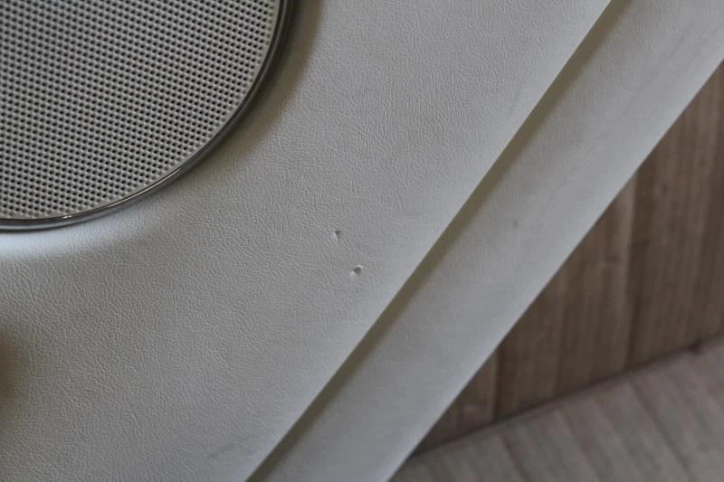 Jaguar X Type 2004 2005 2006 2007 2008 panel de moldura de puerta trasera izquierda bronceado (usado) Foto 3 de 4