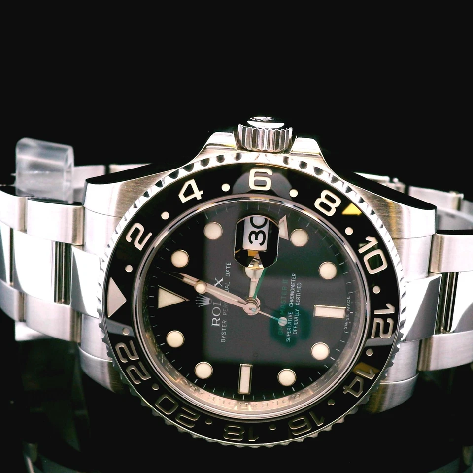 Браслет Rolex GMT-Master II 116710LN Silver Oyster с черным ободком - Изображение 3 из 4
