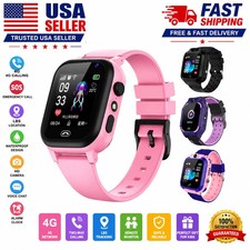 Kids 4G Smart Watch Phone GPS SOS Video Call Waterproof Tracker for Boys Girls