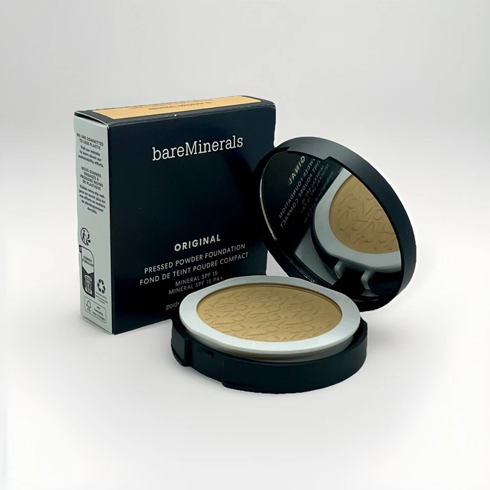 bareMinerals Original Pressed Powder Foundation 9g Neutral Medium 15 & OVP - Bild 2 von 2