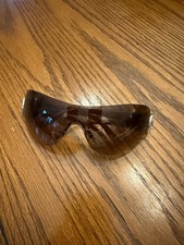 Bvlgari Women's Rimless Shield Sunglasses Brown Gradient Tinted Lenses UV400