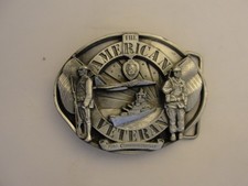 Vintage American Veteran 1986 Limited Edition Belt Buckle Siskiyou Buckle Co.