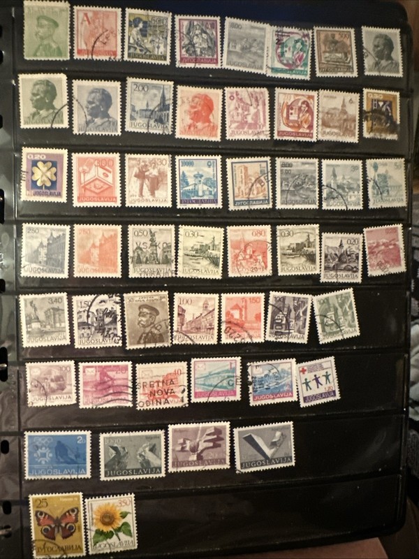 108 All Different Yugoslavia Stamps