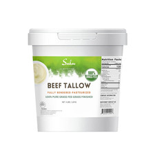 100 Pure Fully Rendered Grass Fed Grass Finished Beef Tallow-Food Grade 4 Lbs 
