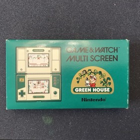 Nintendo Game And Watch Green House Multi Screen GH-54 Excellent Condition Box