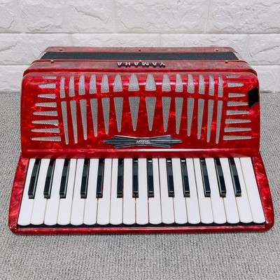 YAMAHA Accordion YA-21 Red 32 Keyboard Good GP | eBay