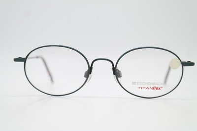 Vintage Brille TITANflex 3771 Grün Oval Brillengestell eyeglasses
