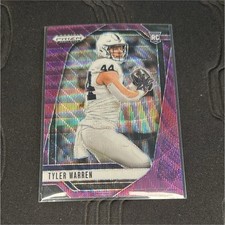 Panini Prizm Draft Picks 2025 Tyler Warren Purple Wave RC #107 Penn State