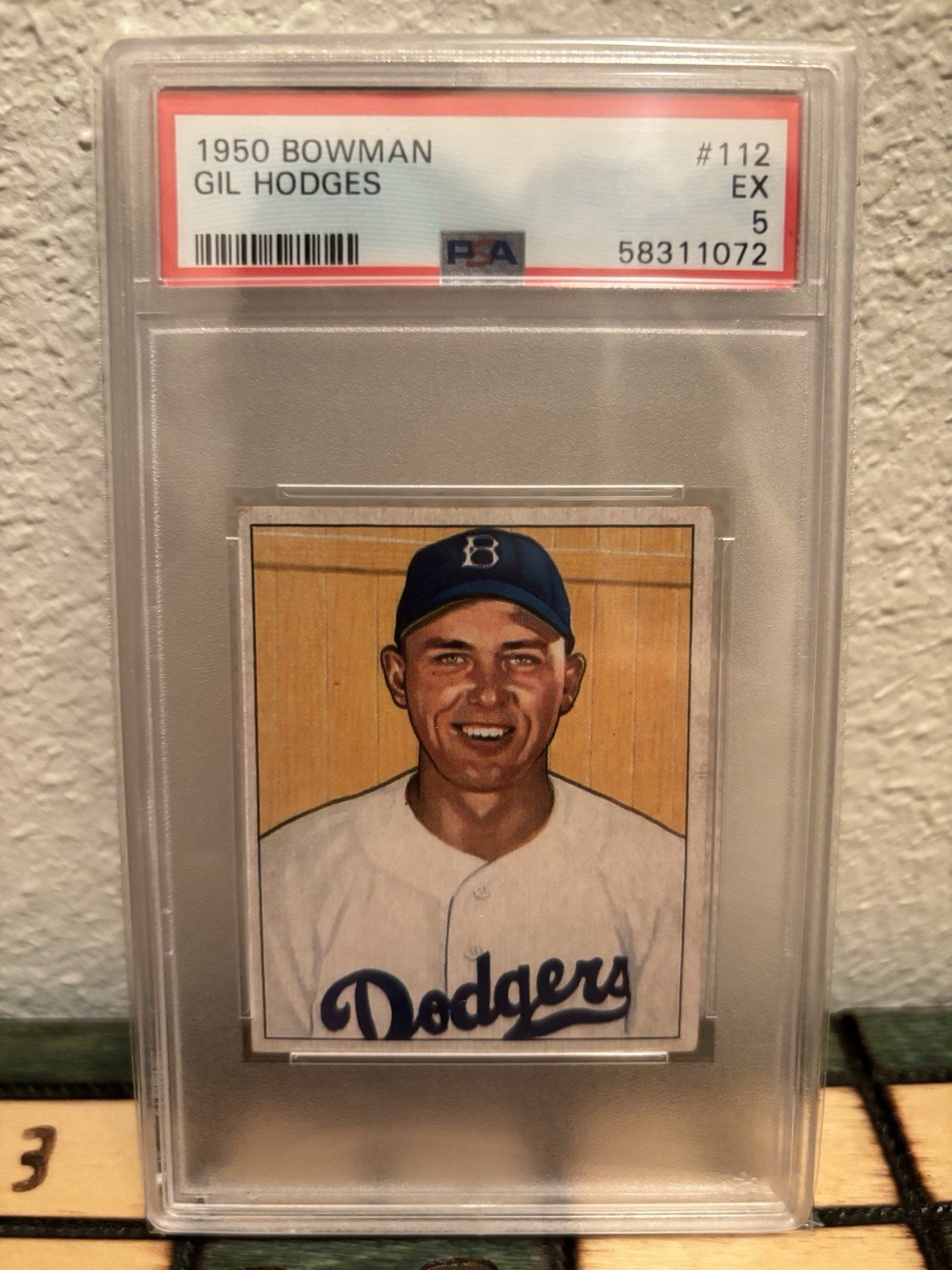1950 Bowman #112 Gil Hodges HOF PSA 5