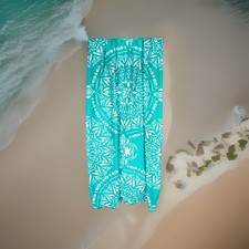 Microfiber Beach Towel 35x70 Quick Dry Reversible Medallion Oversized Sand Free