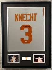 Dalton Knecht Signed Jersey Framed W/ JSA COA Tennessee Volunteers White Auto