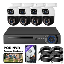 8CH NVR 4K HD POE IP Home Video Recorder 1TB HDD Security Camera System