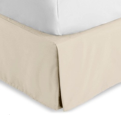 Queen Bed Skirt - 15-Inch Tailored Drop Easy Fit - Bed Skirt for Beds - Center &