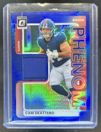 2025 Donruss Optic Cam Skattebo Blue Hyper (RAW)