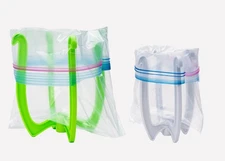 Bag Well Ziplock Bag Food Prep Holder Stand for Freezer Bags, Gallon and Quar...