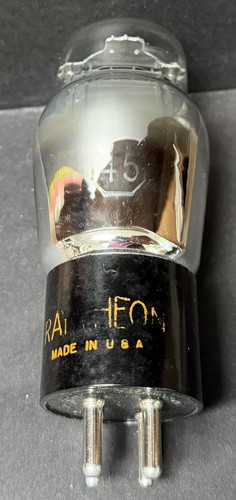Good Testing Raytheon type 45 Triode Amplifier Radio Vacuum Tube FREE Shipping!