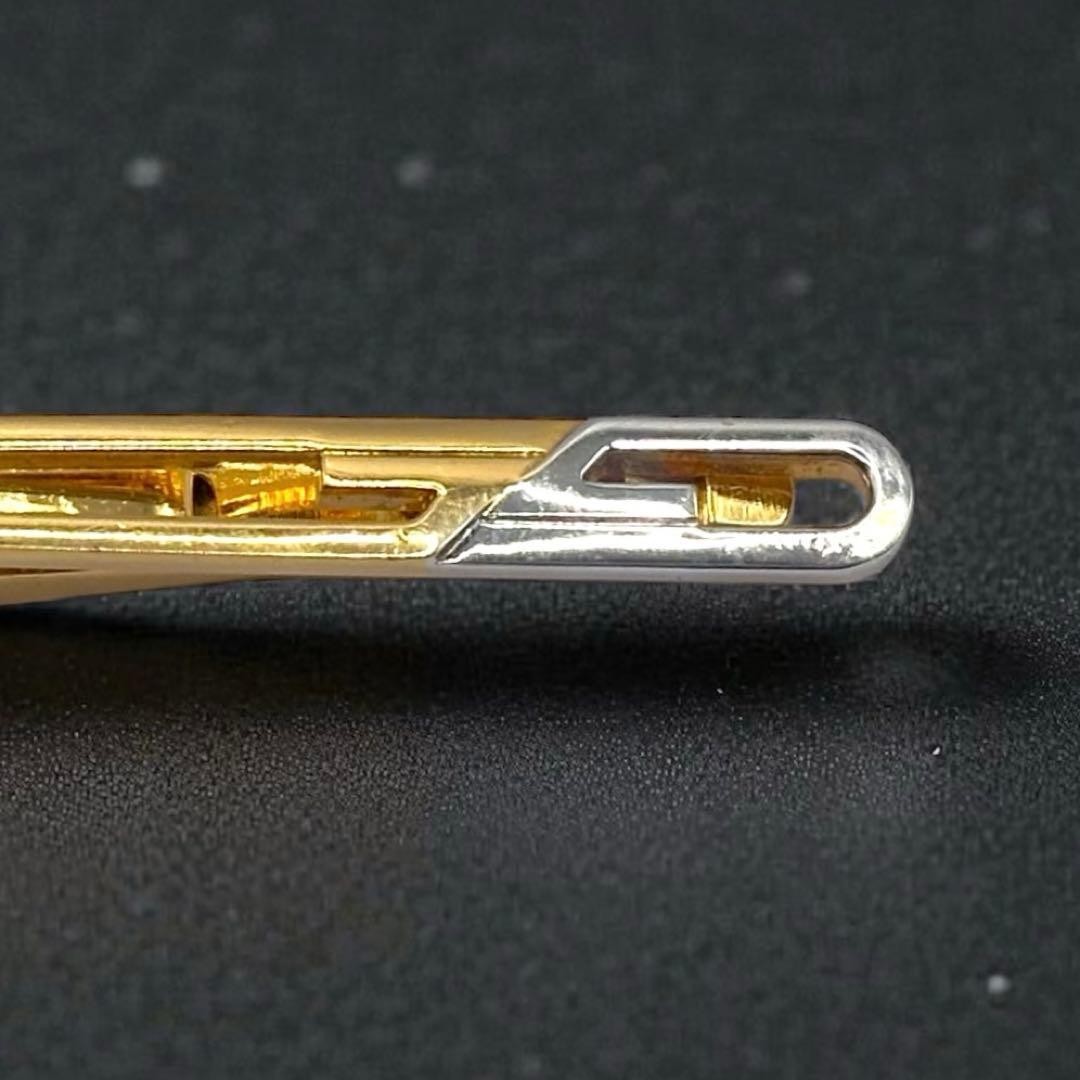 Givenchy Excellent Condition Tie Clip Gold Silver Logo thumbnail 6