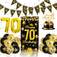 70. Geburtstag Mann Deko Mit Banner Hintergrund Luftballons FüR MäNner | Deko 70