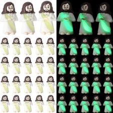 CroBlissful 50 Pcs Glow in The Dark Mini Jesus Figures Little Jesus for Easte...