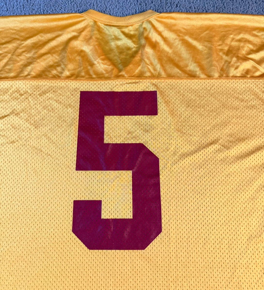 VTG Nike Team USC Trojans #5 Reggie Bush Jersey - Gold