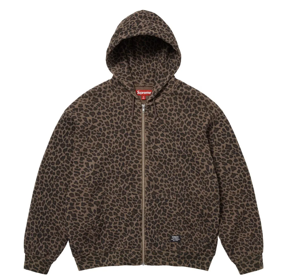 Supreme Hooded Zip Up Thermal Leopard | eBay