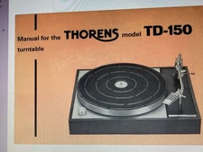 Thorens Td-150 User Manual Digital