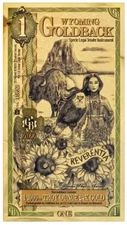 2022 Wyoming 1 Goldback *ALPHA SERIES* (Reverentia, Reverence)