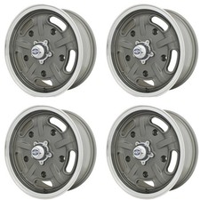 Corsa Wheels Grey With Polished Lip 5.5 Wide 5 On 205mm Dunebuggy Vw
