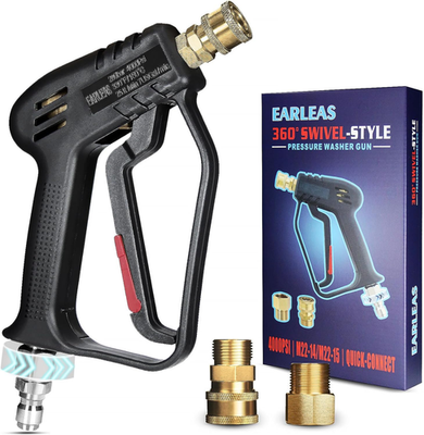 #ad Short Pressure Washer Gun with Swivel Anti Tangle Design Max 4000 PSI Heavy D $42.74