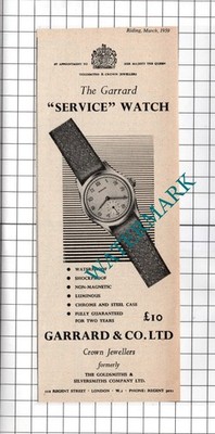 Garrard & Co Ltd Crown Jewellers London - 1959 Werbung