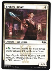Brokers Initiate - 5/281 - Common - Streets of New Capenna