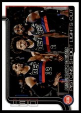 2025-26 Topps #279 Pistons Rain 3 Pointers: Pistons Shoot Lights Out