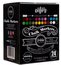 Loddie Doddie Assorted Chalk Markers - 24 Piece Set