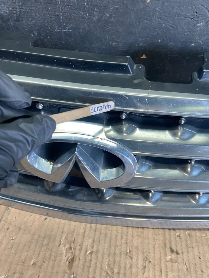 Parrilla de parachoques superior delantera Infiniti M35 2006 2007 62310-EG600 OEM P8648 DG Foto 4 de 4