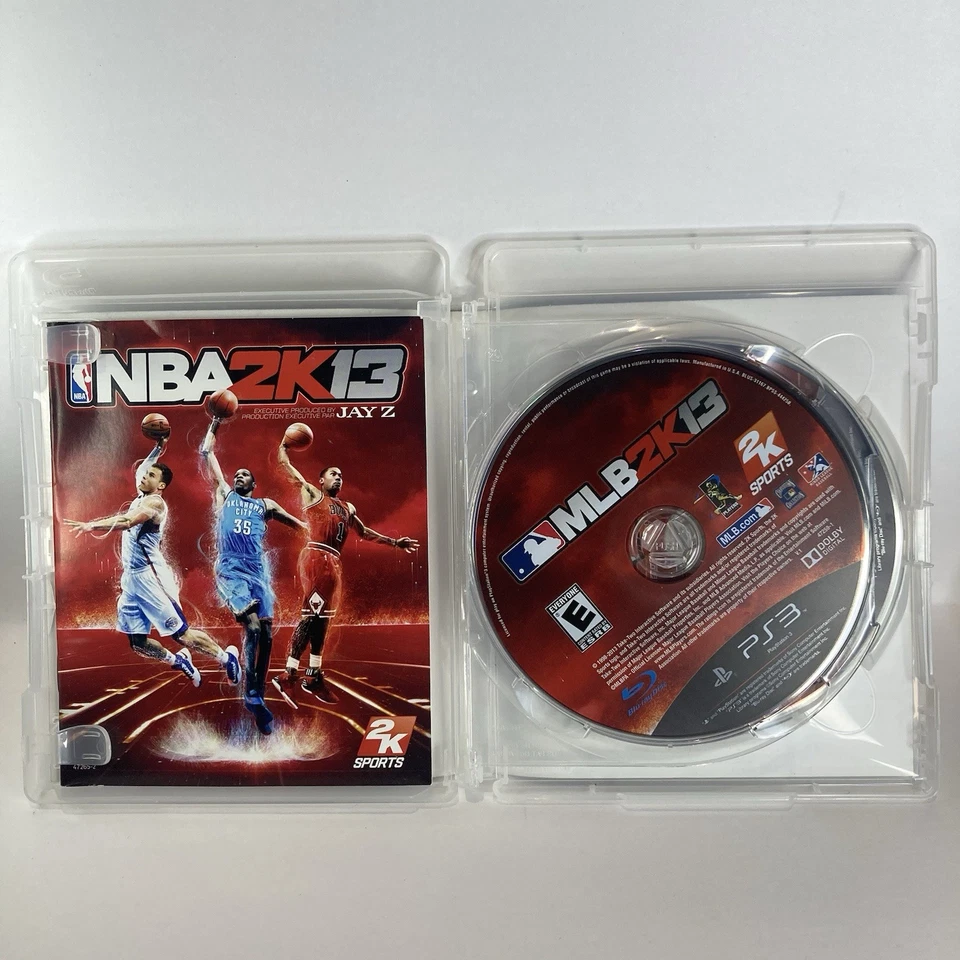 2K Sports Combo Pack MLB 2K13 NBA 2K13 (PlayStation 3 PS3, 2013) Good Condition - Image 3 of 4
