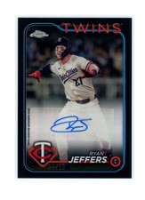 2024 Topps Chrome Update Ryan Jeffers Black Refractor Auto /10 #AC-RJ Twins