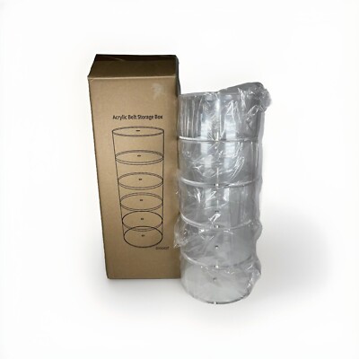 Acrylic Belt Storage Box, 5 Stackable Boxes