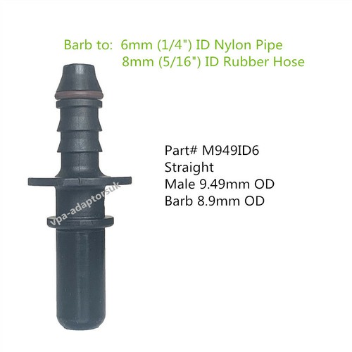 Widerhaken Stecker/Buchse/Gerade/Ellbogen/Biegung/T-Shirt/Kraftstoffleitung Schlauch Rohr Fitting Stecker - Bild 30 von 52