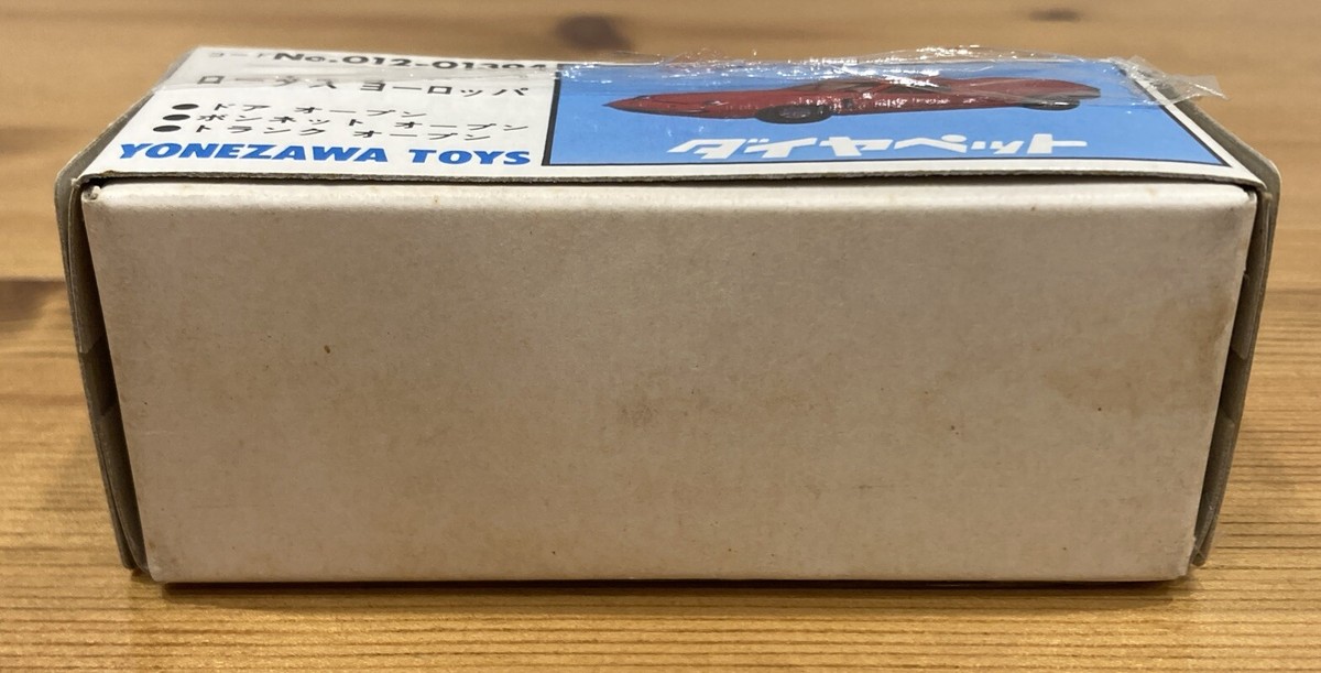 Yonezawa Toys Diapet LOTUS　EUROPA　012-01 Diapet Yonezawa Lotus Europa G-59 No.012-01394 Excellent