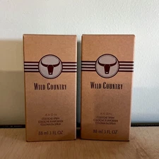 Avon Wild Country  Cologne Spray 3 fl oz. Brand New In Box  (Pack of 2)