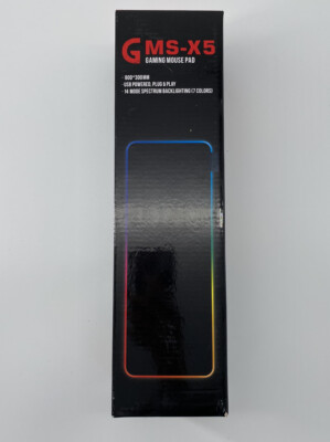 GMS-X5 RGB Light Gaming Mouse Pad Keyboard Mat USB Interface Computer Mousepad