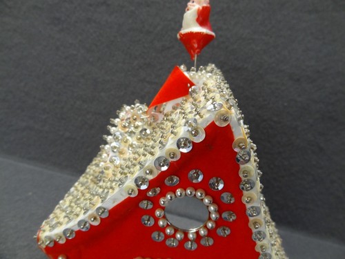 LeeWards Santa Sankyo Japan Sequin Pin House Music Box Craft Kit VTG 50s 60s MCM - Picture 6 of 18