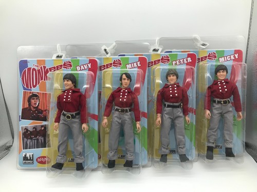The Monkees 8 Inch Action Figures: RED Band Outfit: Set of all 4 NEW - Picture 2 of 6